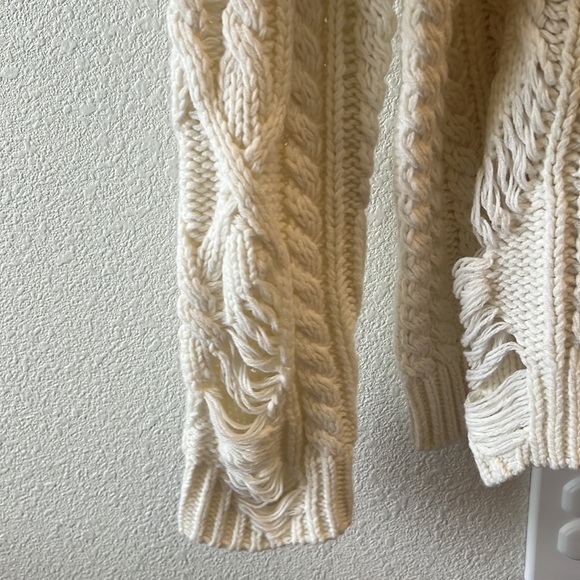 JOA Oversized Distressed Crewneck Sweater sz S - Picture 5 of 8